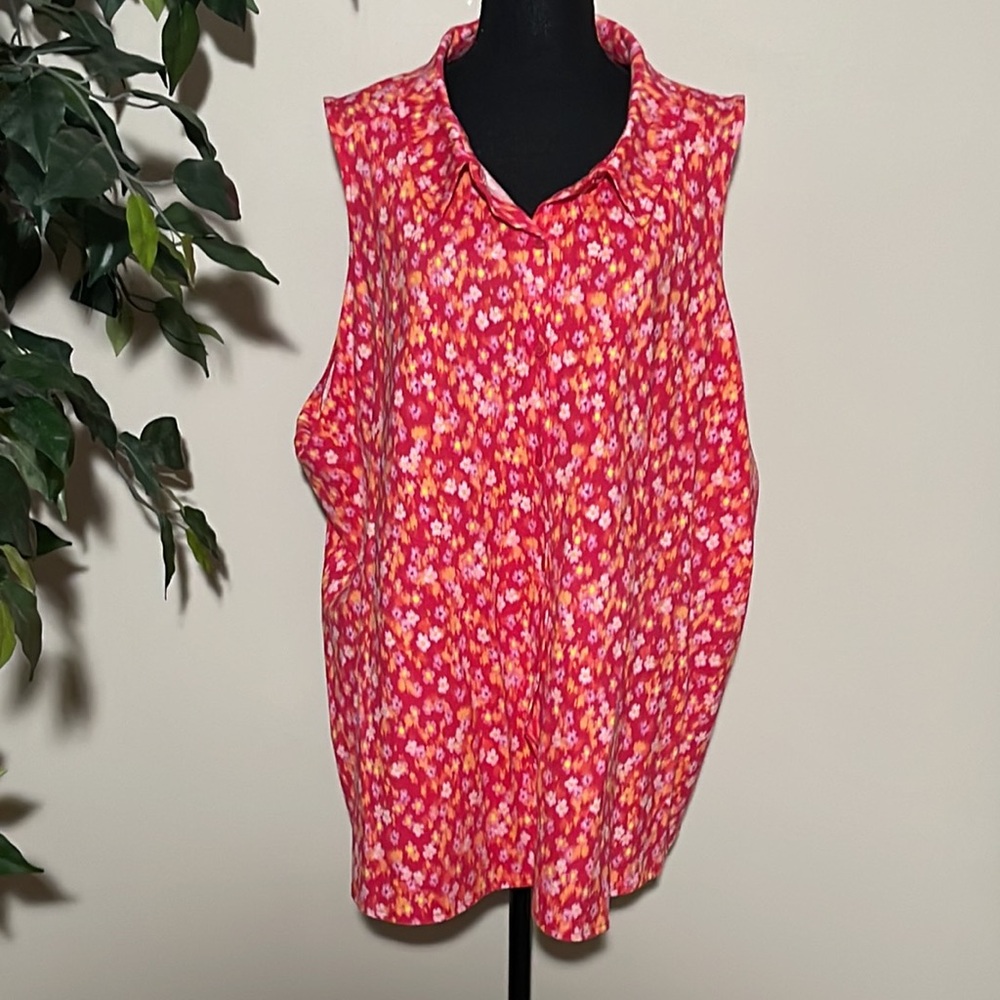 Isaac Mizrahi Live floral top Size 4X